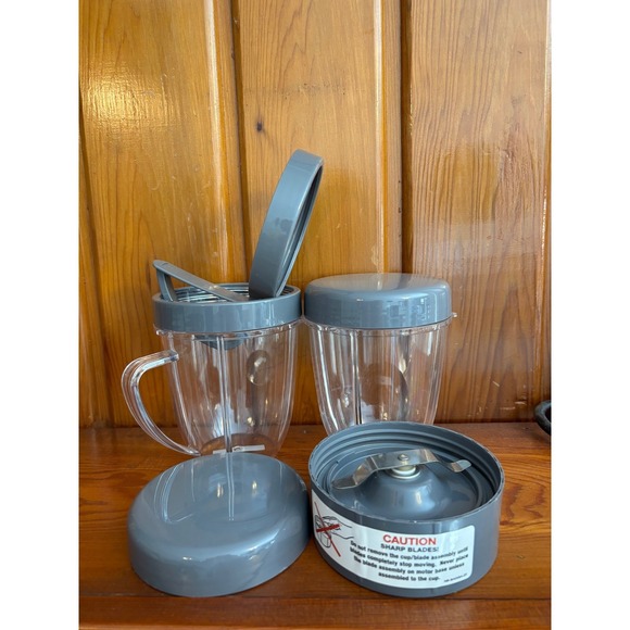 NutriBullet Magic Bullet Blender Base Cups Blades Lid Accessories Set - Picture 3 of 10